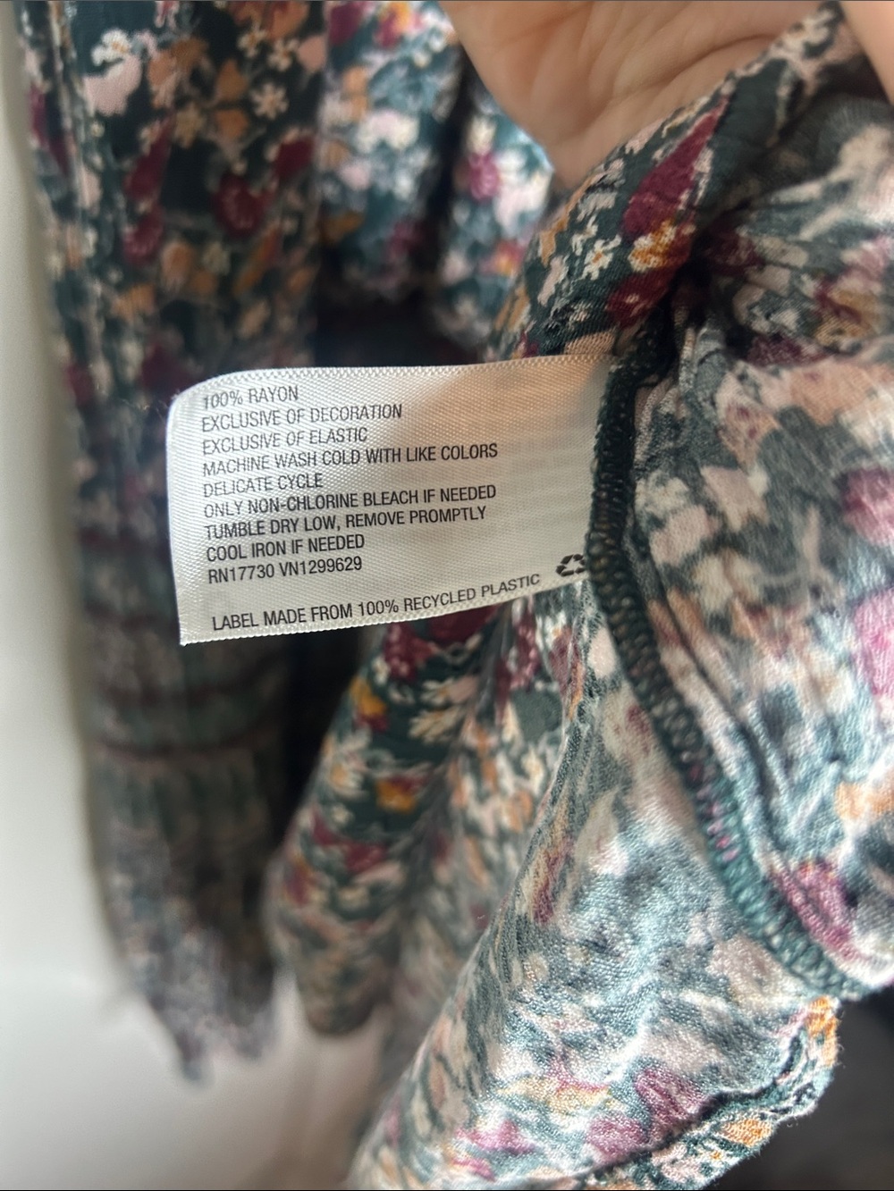 Knox Rose Floral Boho Smocked Midi Dress - Picture 7 of 8